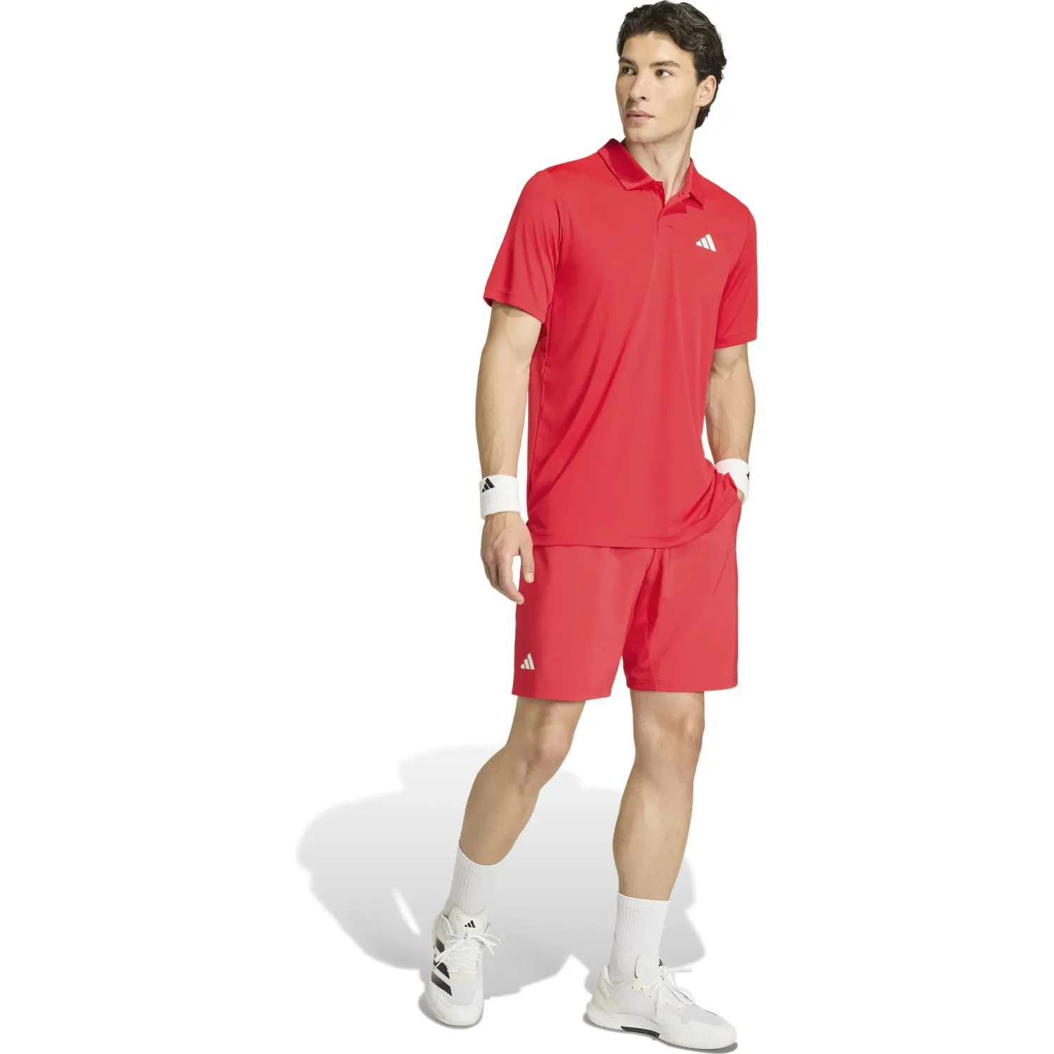 Polo Adidas Camisero Tenis Hombre Club Polo color rojo | Platanitos