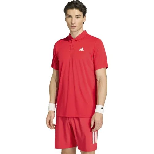Polo Adidas Camisero Tenis Hombre Club Polo color rojo | Platanitos