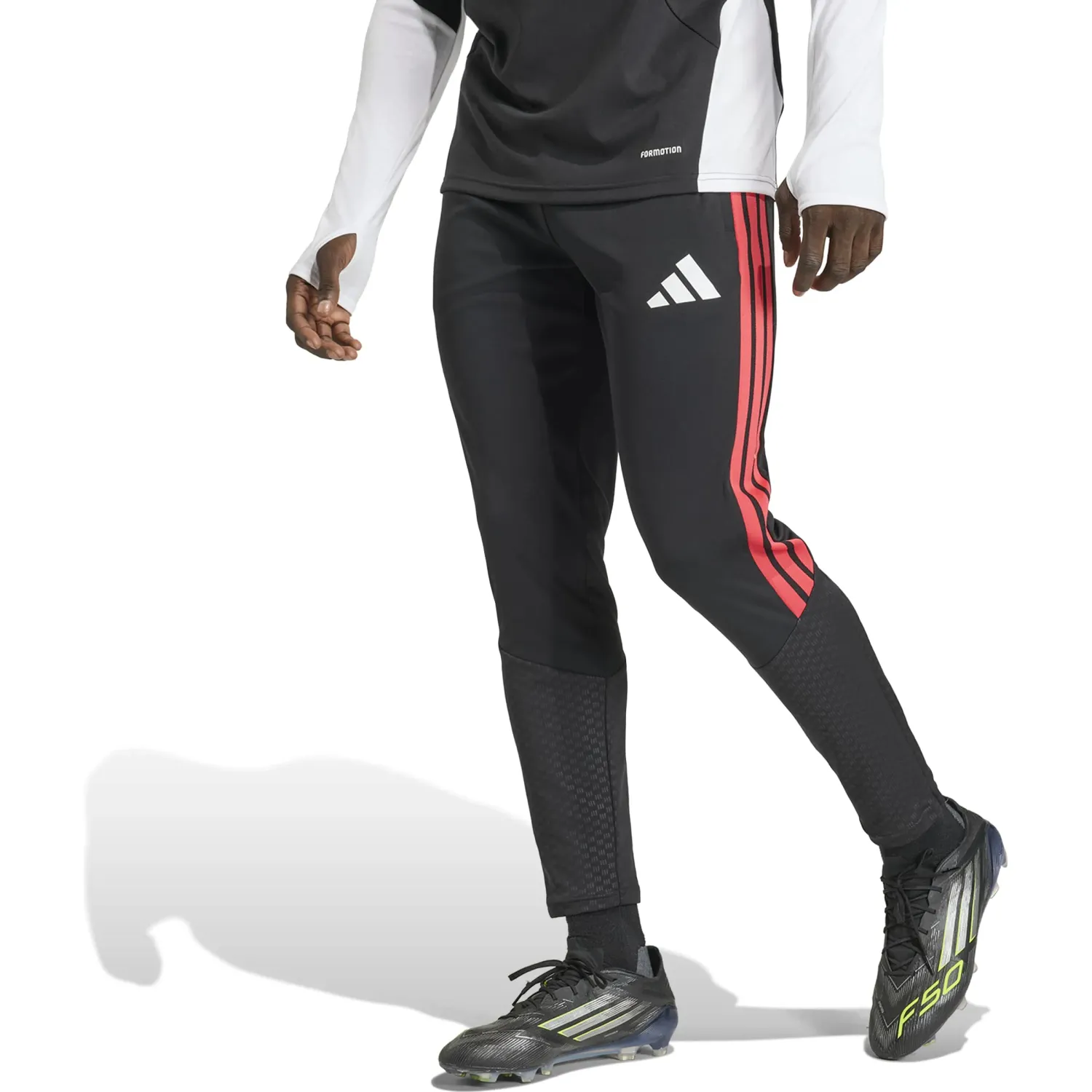 Pantalon Adidas Futbol Hombre Tiro26c Pnt Formotion color negro / rojo | Platanitos