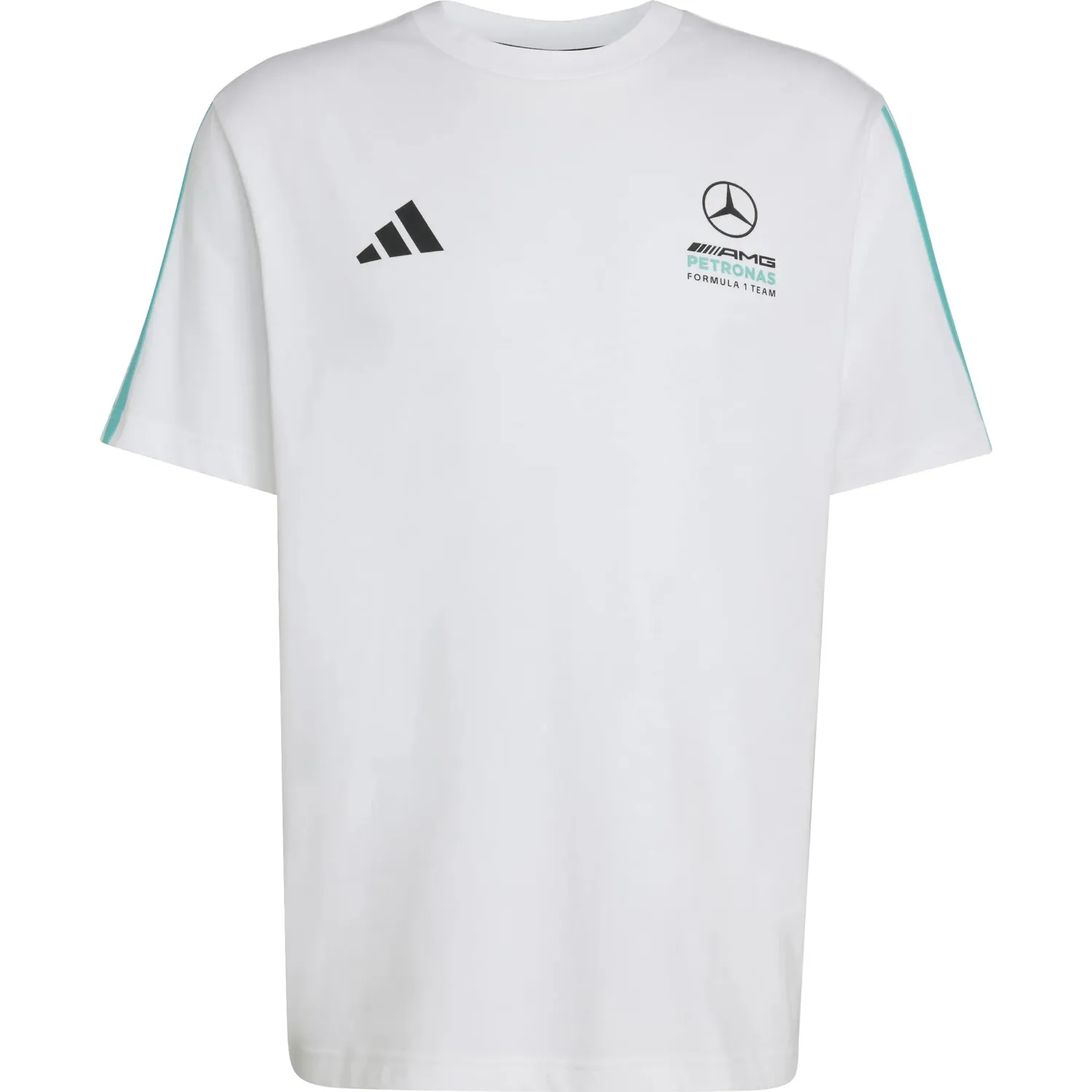 Polo Adidas Deportivo Hombre Mer Dna Tee M Motorsport color blanco / turquesa | Platanitos