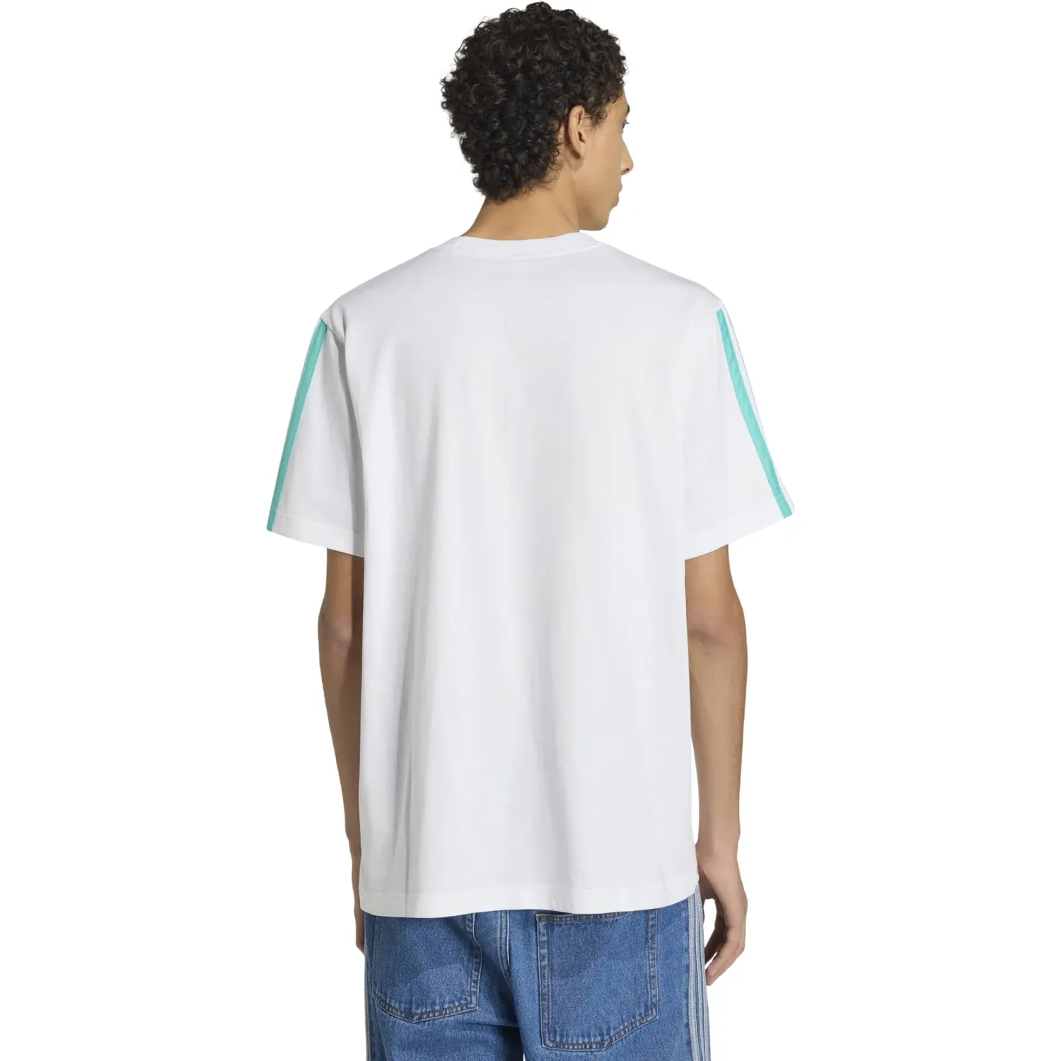 Polo Adidas Deportivo Hombre Mer Dna Tee M Motorsport color blanco / turquesa | Platanitos