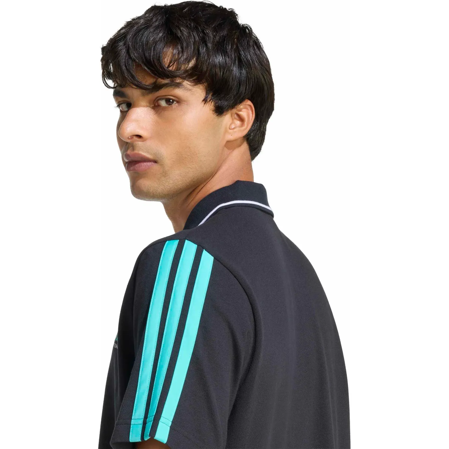 Polo Adidas Deportivo Hombre Mer Dna Polo M Motorsport color negro / turquesa | Platanitos