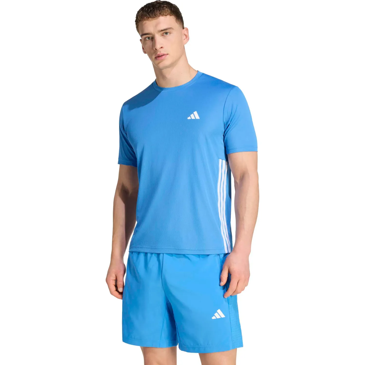 Polo Adidas Training Hombre We Bas 3s T Climacool color azul | Platanitos