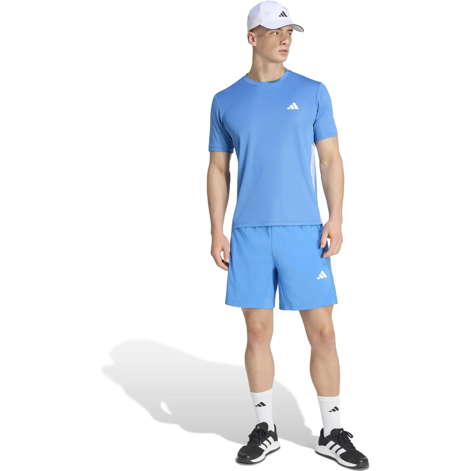 Polo Adidas Training Hombre We Bas 3s T Climacool color azul | Platanitos