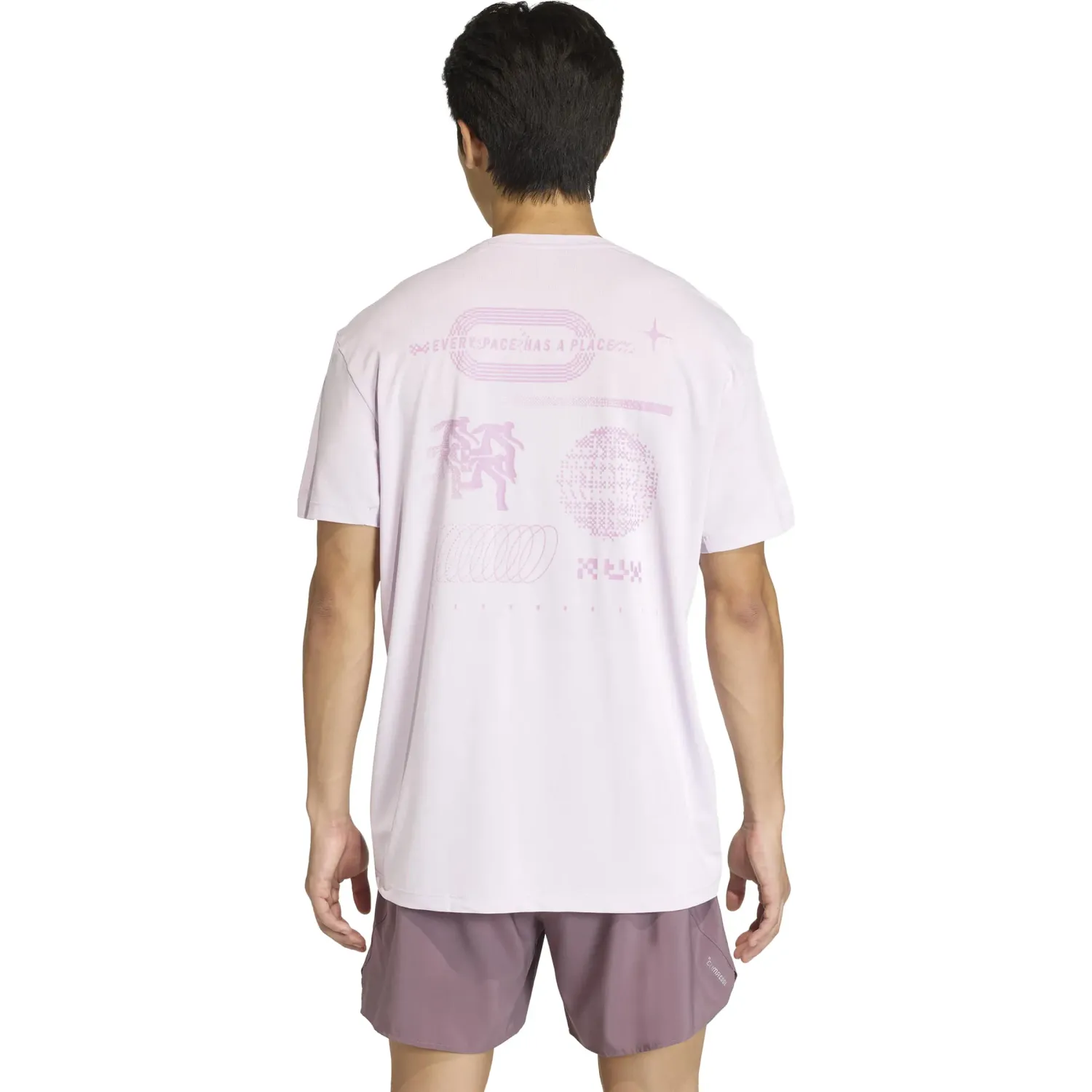 Polo Adidas Running Hombre Adi365 Ar Tee M color lavanda | Platanitos