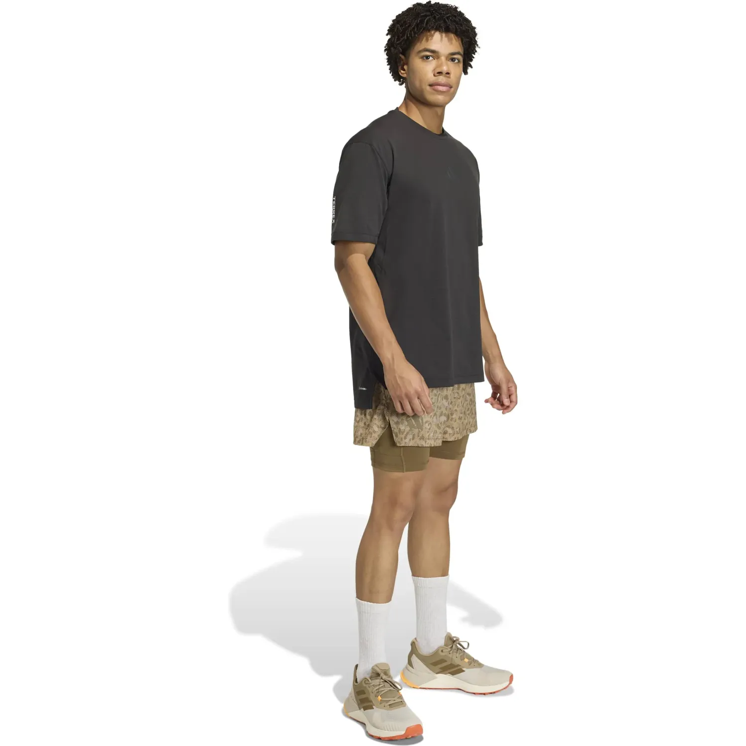 Polo Adidas Outdoor Hombre Xpl Trail Tee Terrex Climacool+ color negro | Platanitos