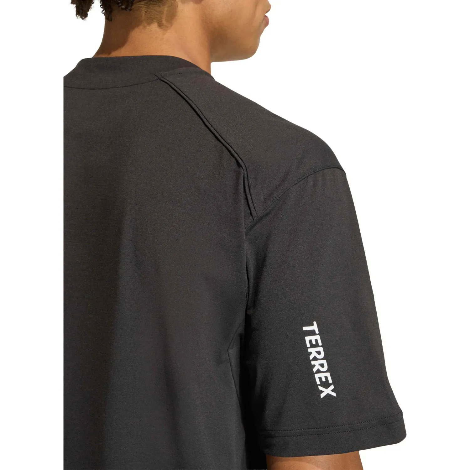 Polo Adidas Outdoor Hombre Xpl Trail Tee Terrex Climacool+ color negro | Platanitos