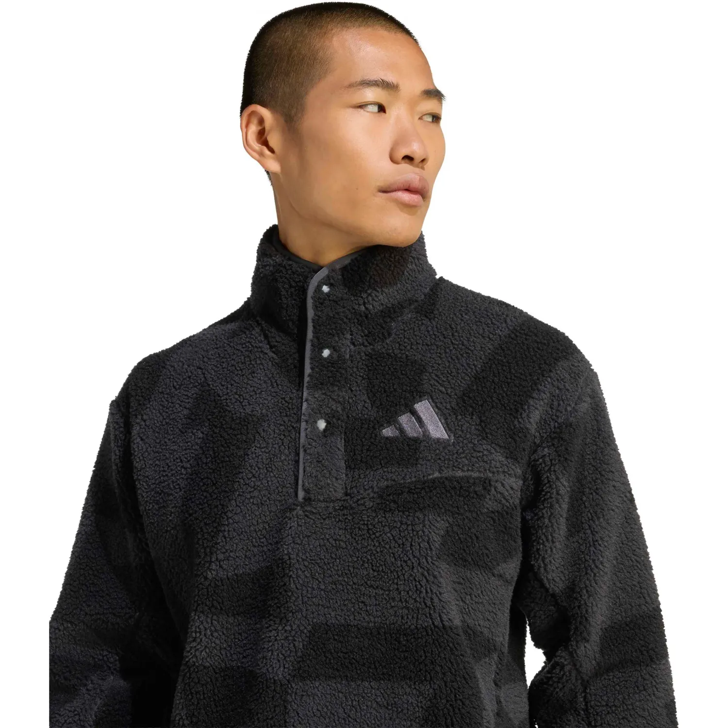 Polera Adidas Outdoor Hombre Mt Es Aop Pile Terrex color negro / plomo | Platanitos