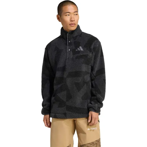 Polera Adidas Outdoor Hombre Mt Es Aop Pile Terrex color negro | Platanitos