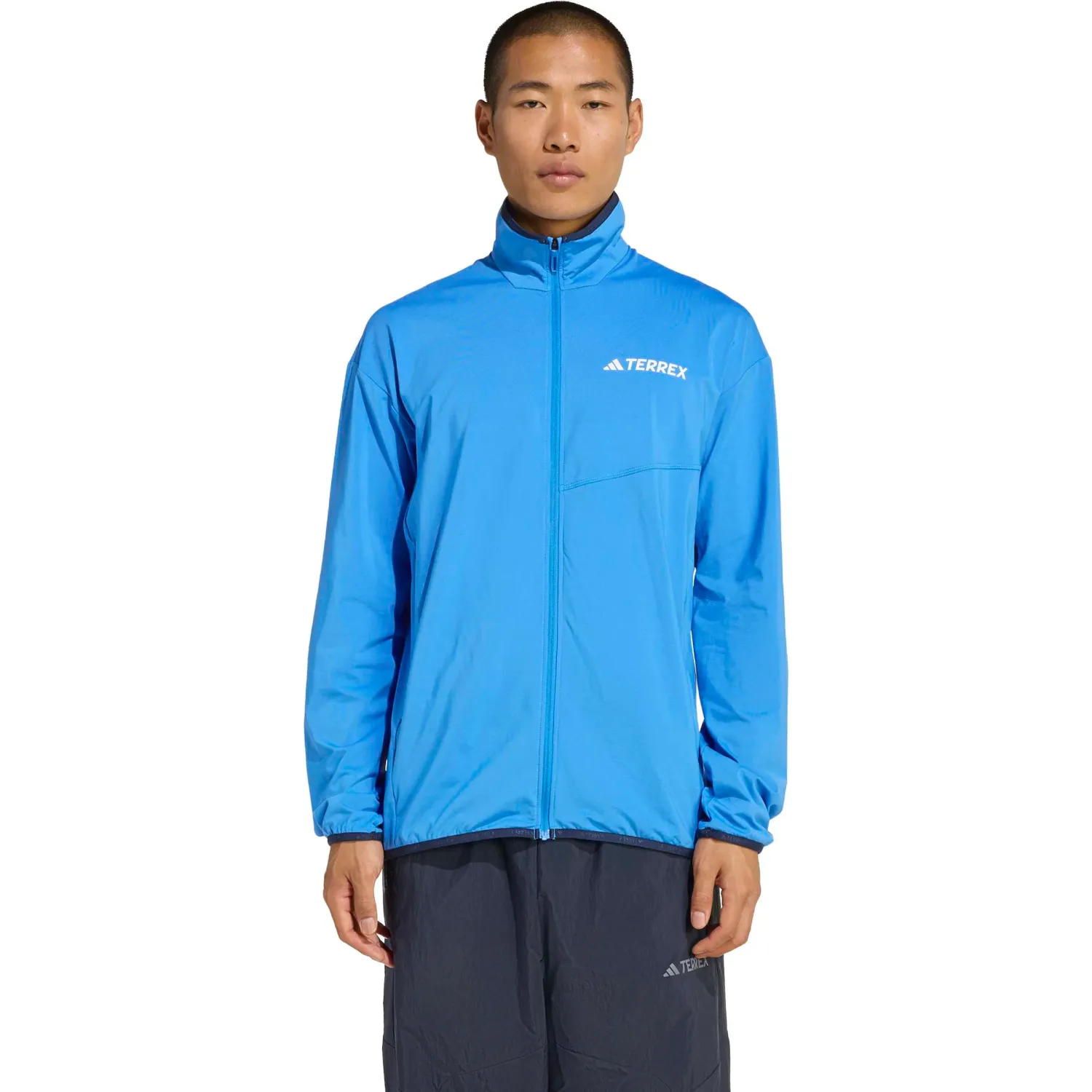 Casaca Adidas Outdoor Hombre Mt Cw T Fz Fl Terrex Climawarm color azul | Platanitos