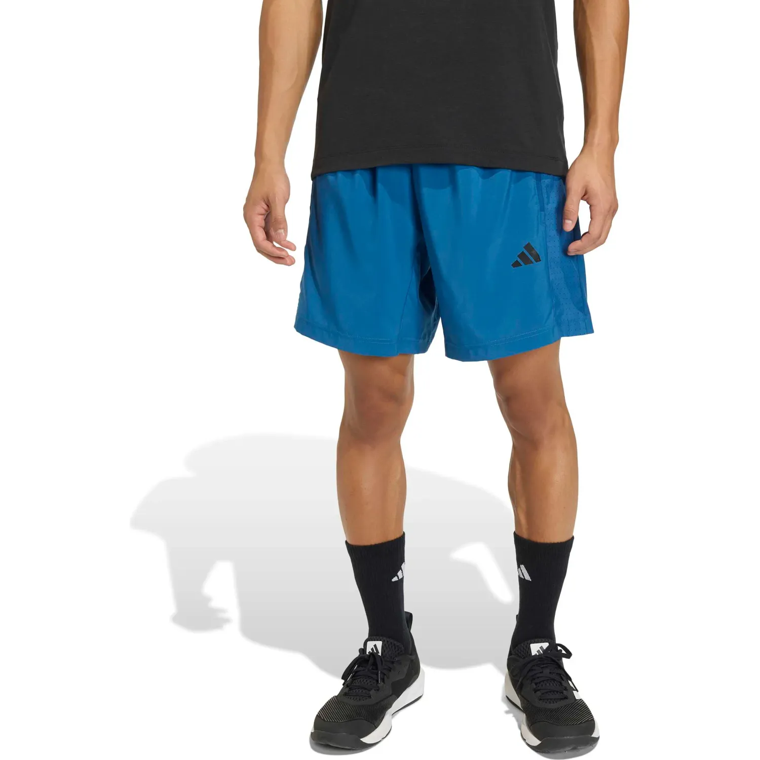 Short Adidas Training Hombre We Bas Wv Sho Climacool color azul / acero | Platanitos