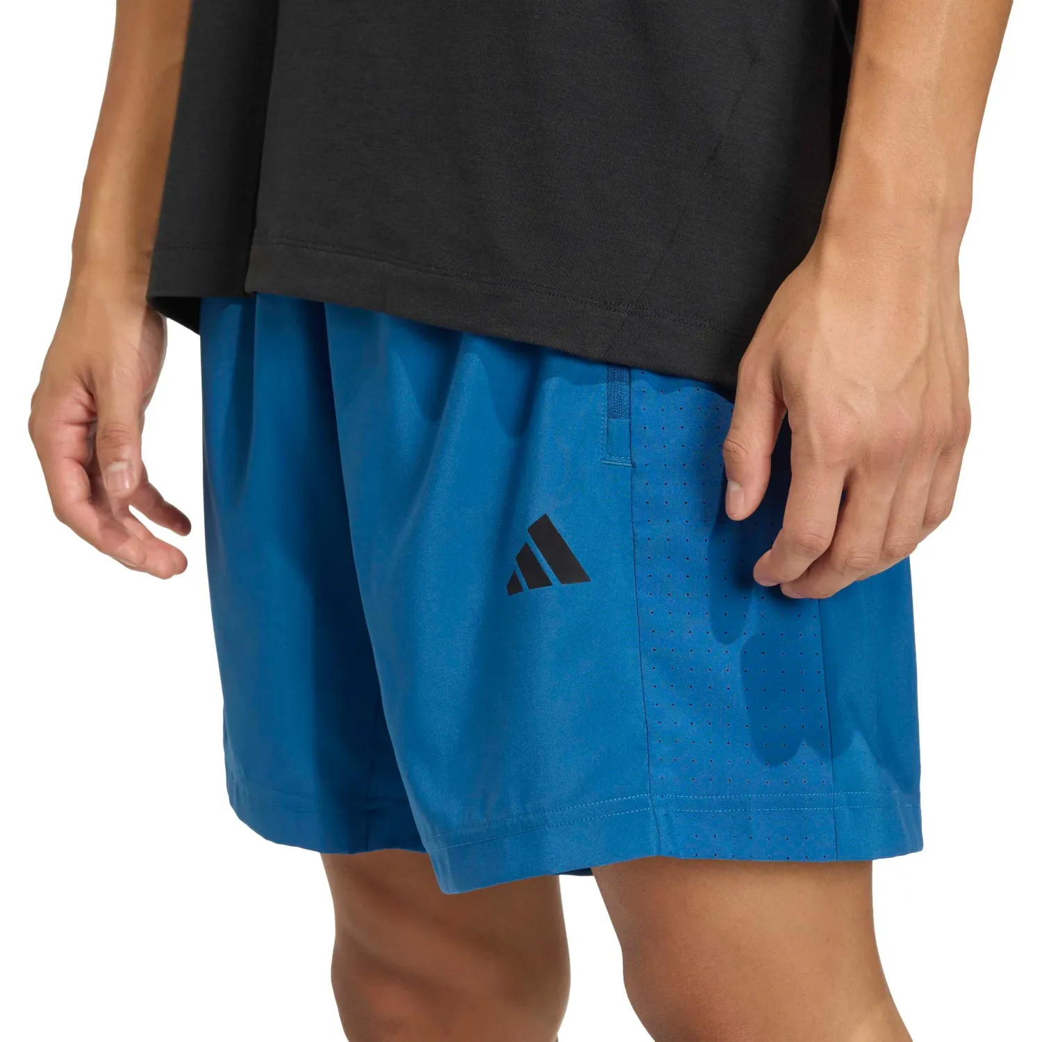 Short Adidas Training Hombre We Bas Wv Sho Climacool color azul / acero | Platanitos
