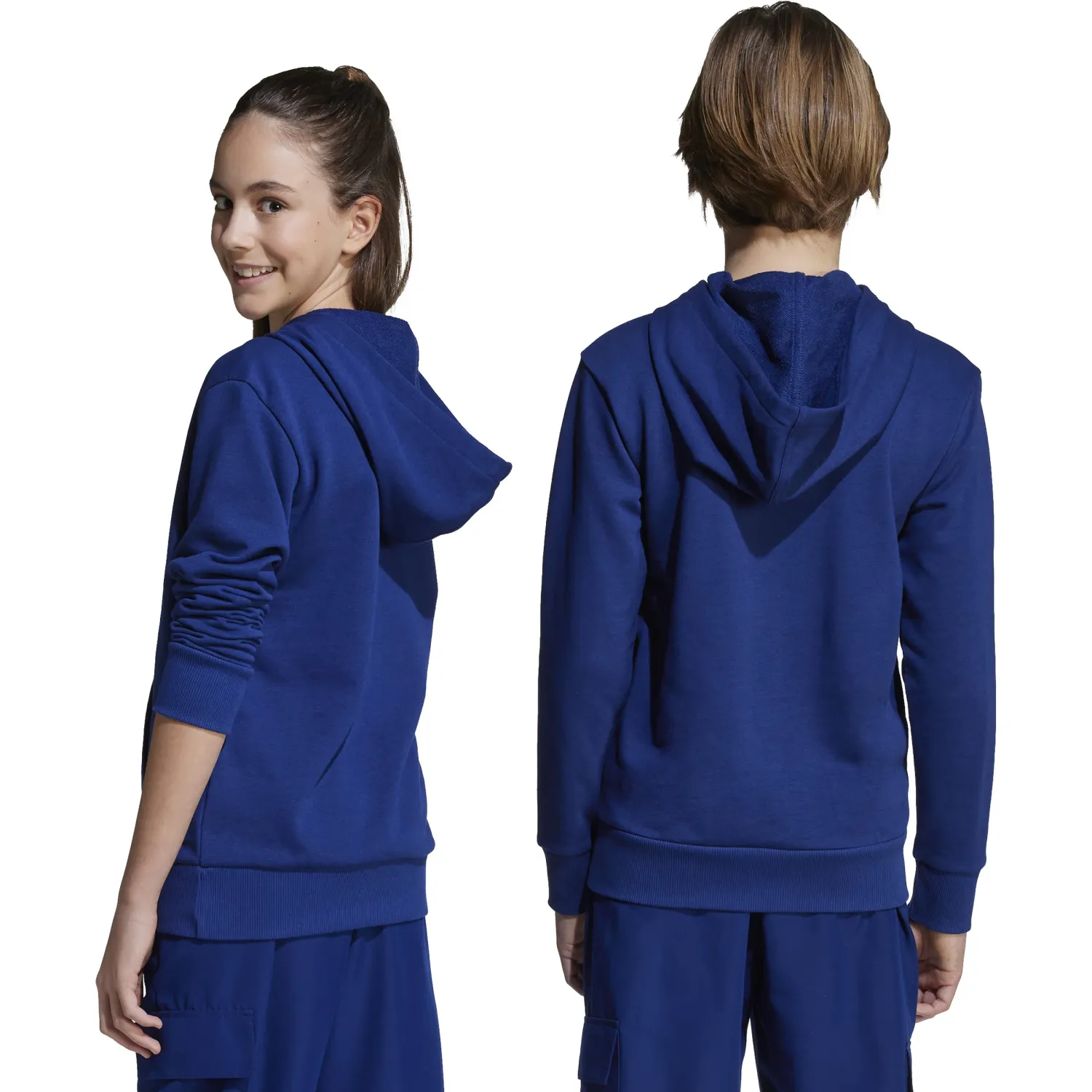 Polera Adidas Deportiva Juvenil J Bl Ft Hd 280 color azul | Platanitos