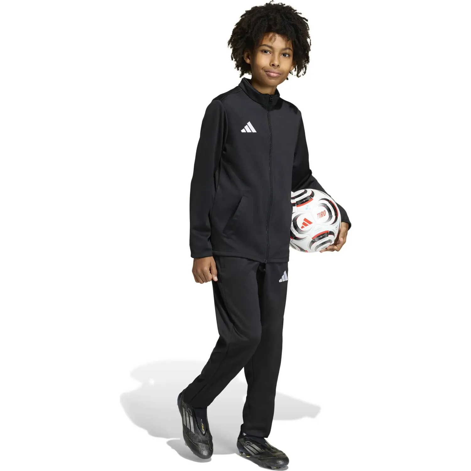 Casaca Adidas Futbol Juvenil Ent26 Tk Jkty Climacool color negro | Platanitos