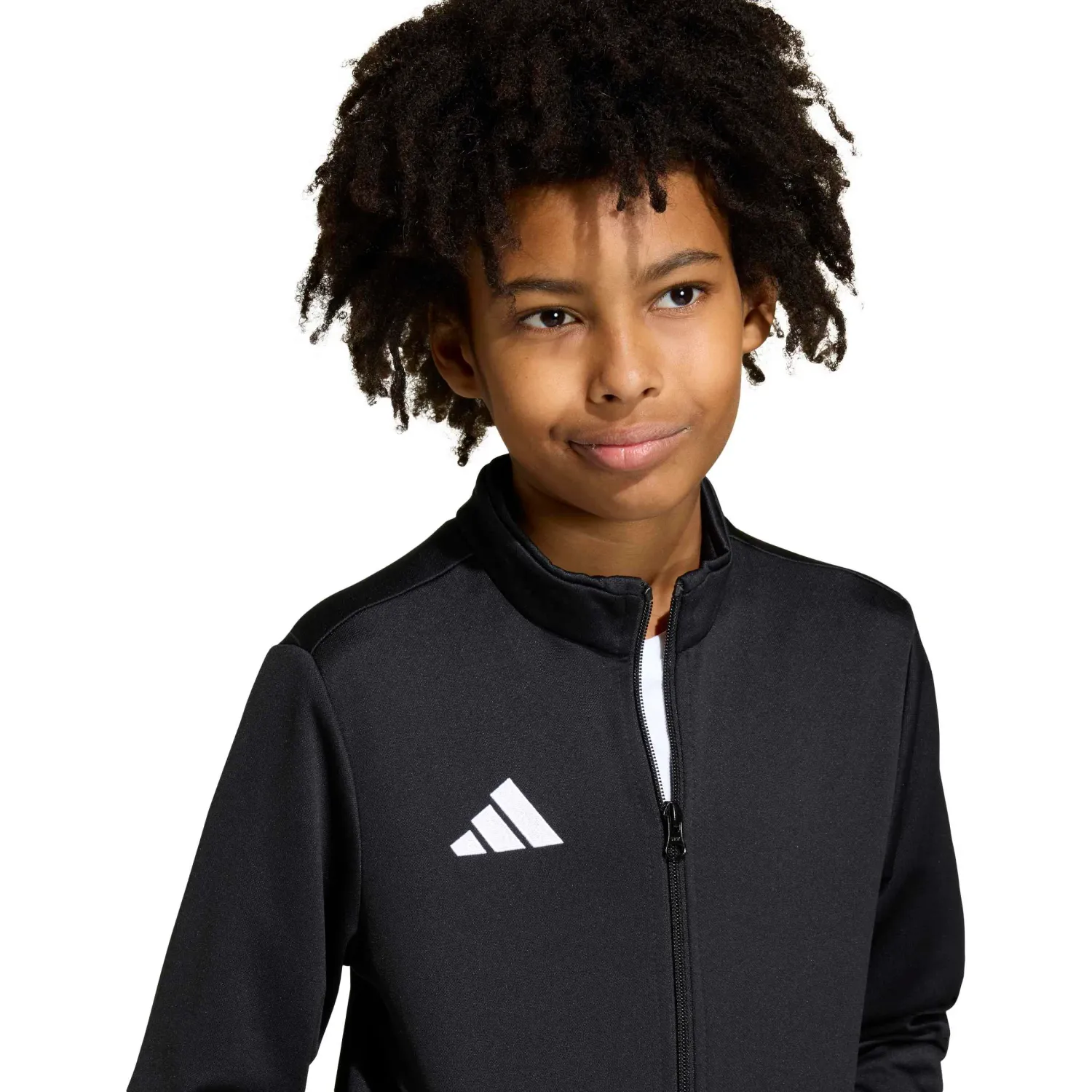 Casaca Adidas Futbol Juvenil Ent26 Tk Jkty Climacool color negro | Platanitos