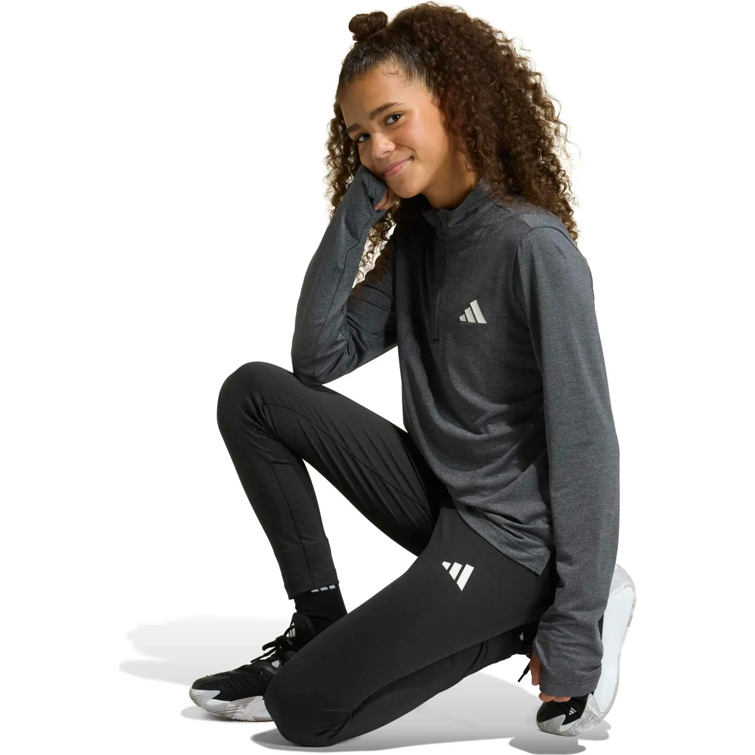 Leggins Adidas Deportiva Jovencita Jg Tr-Es Leg Climacool color negro | Platanitos