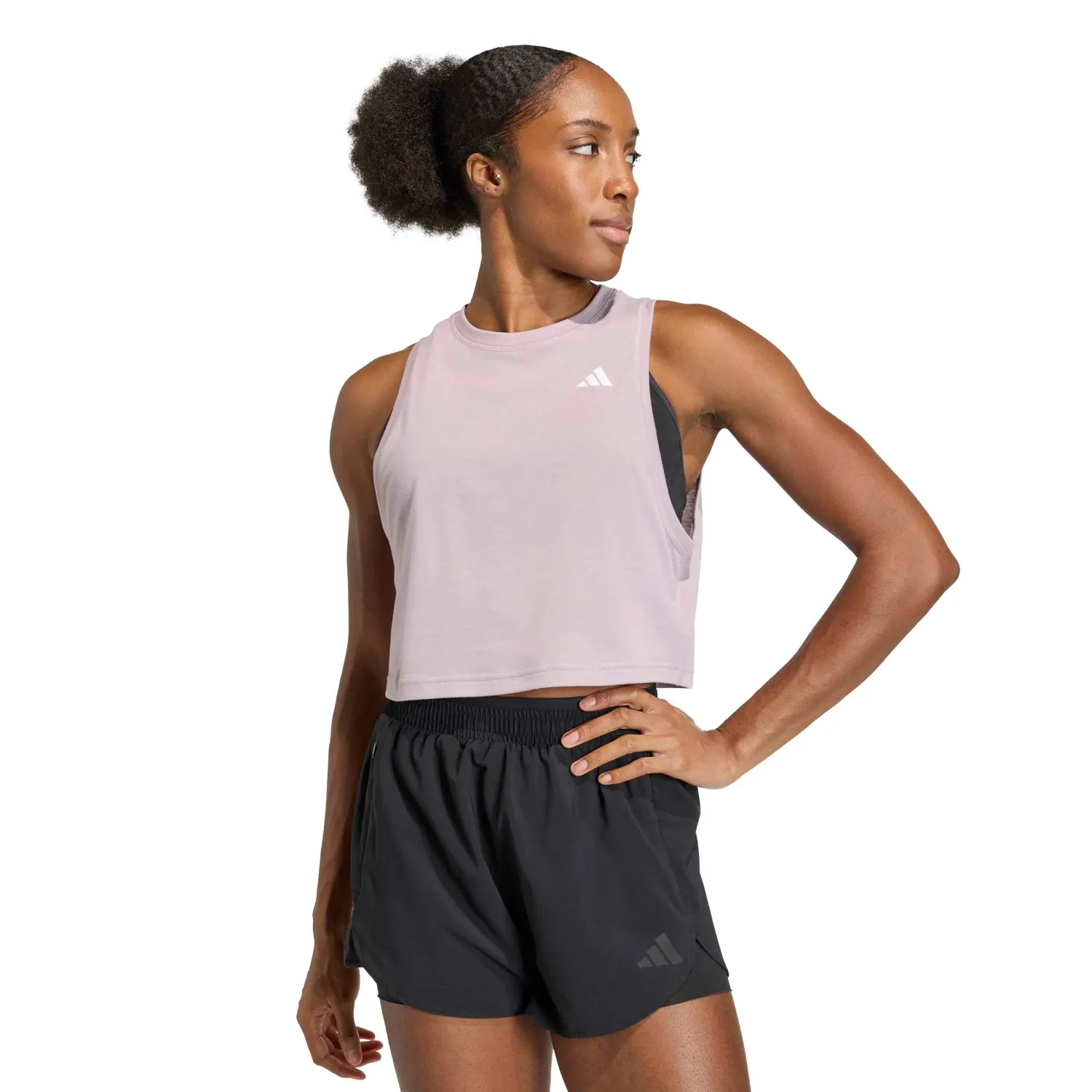 Bividi Adidas Training Mujer We Tank Climacool color mora | Platanitos