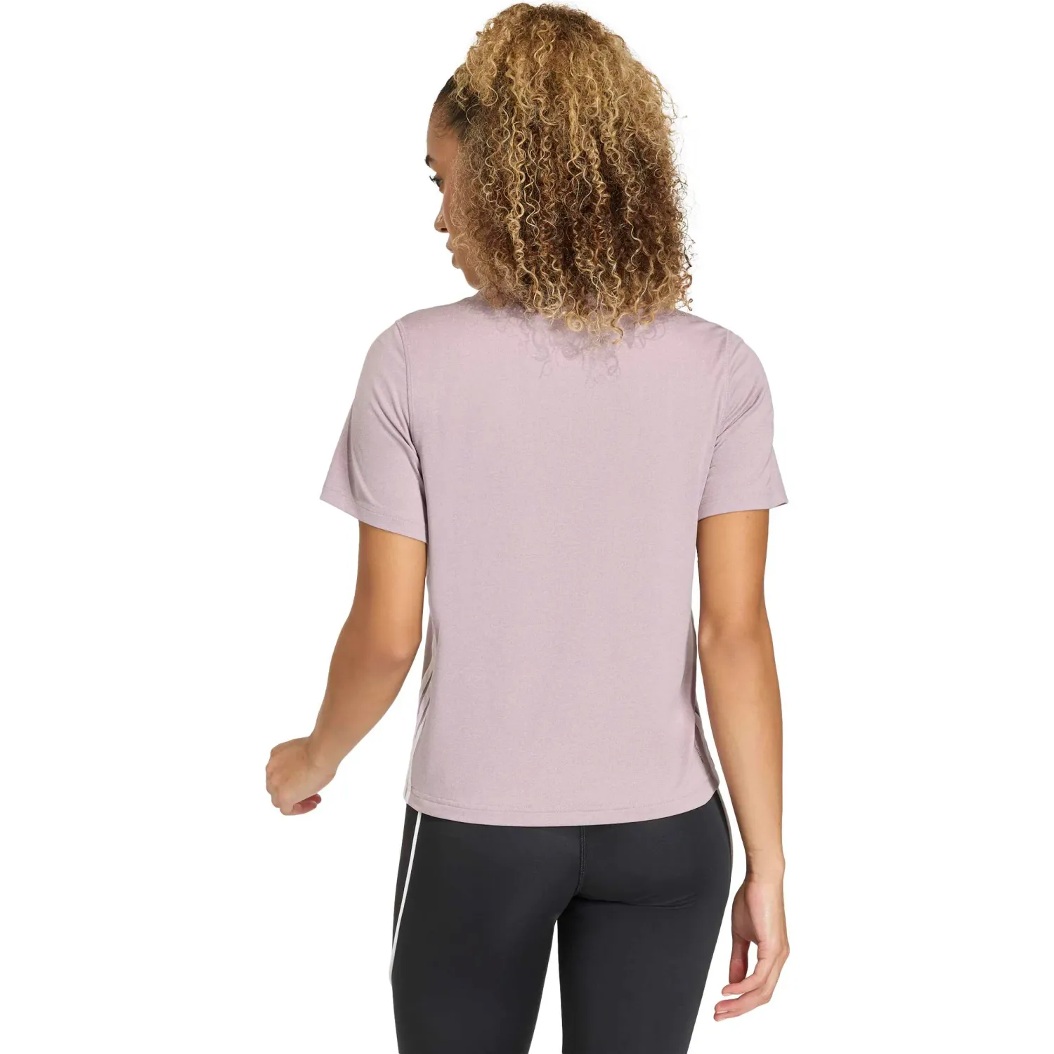 Polo Adidas Training Mujer We 3s Crew Tee Climacool color mora | Platanitos
