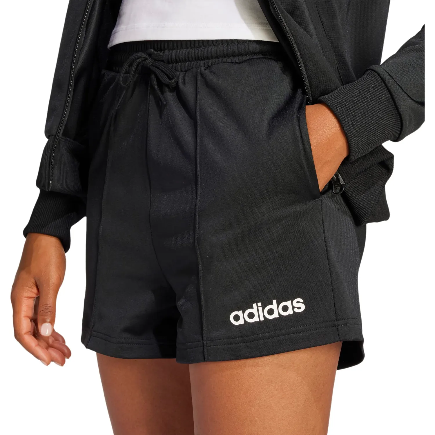 adidas Conjunto Adidas Deportivo Mujer W Linear S Ts color negro | Platanitos