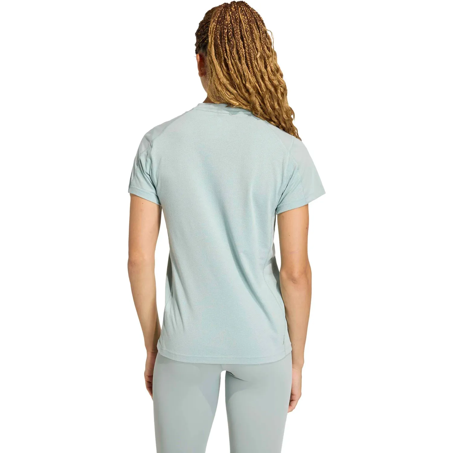 Polo Adidas Training Mujer We Logo T Climacool color verde agua | Platanitos