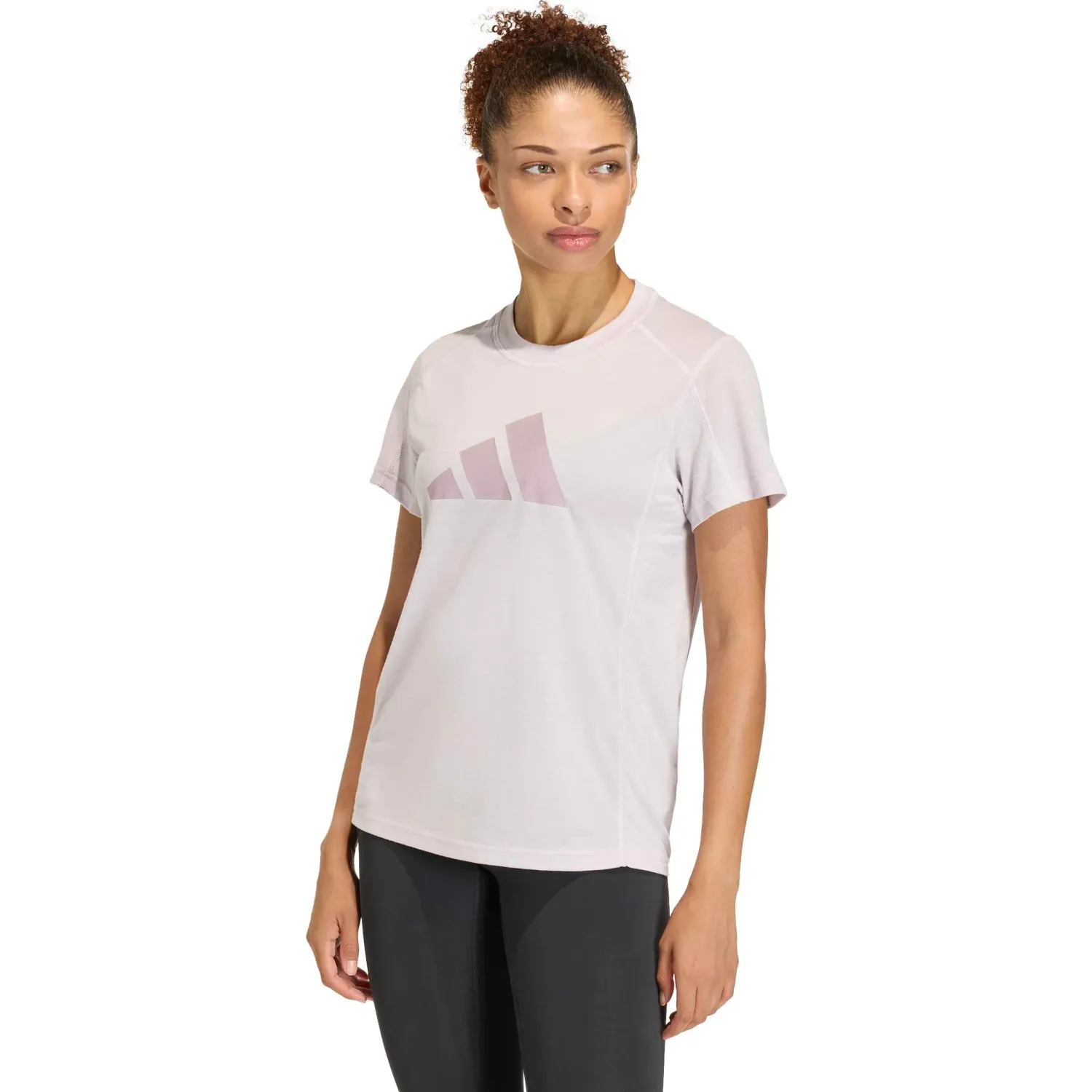 Polo Adidas Training Mujer We Logo T Climacool color lila / morado | Platanitos