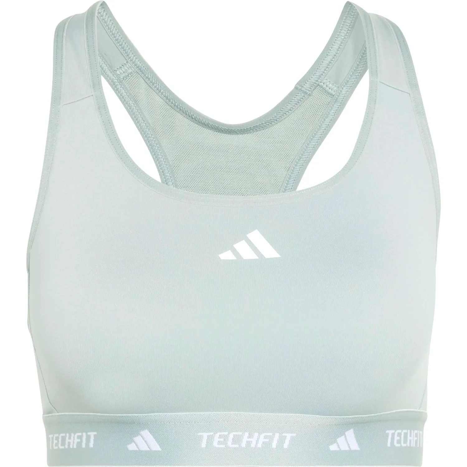 Top Adidas Training Mujer Tf Bra Aeroready color verde agua | Platanitos