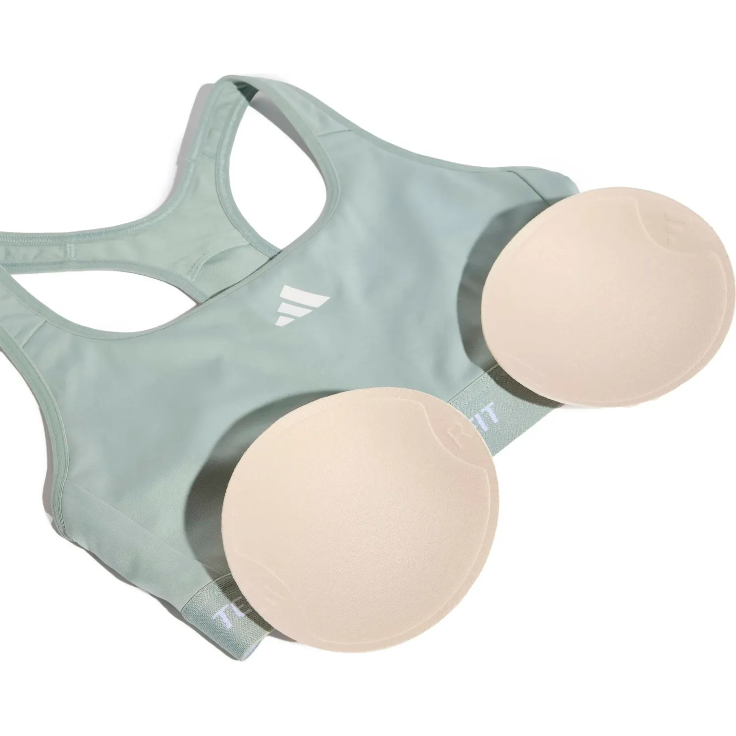 Top Adidas Training Mujer Tf Bra Aeroready color verde agua | Platanitos