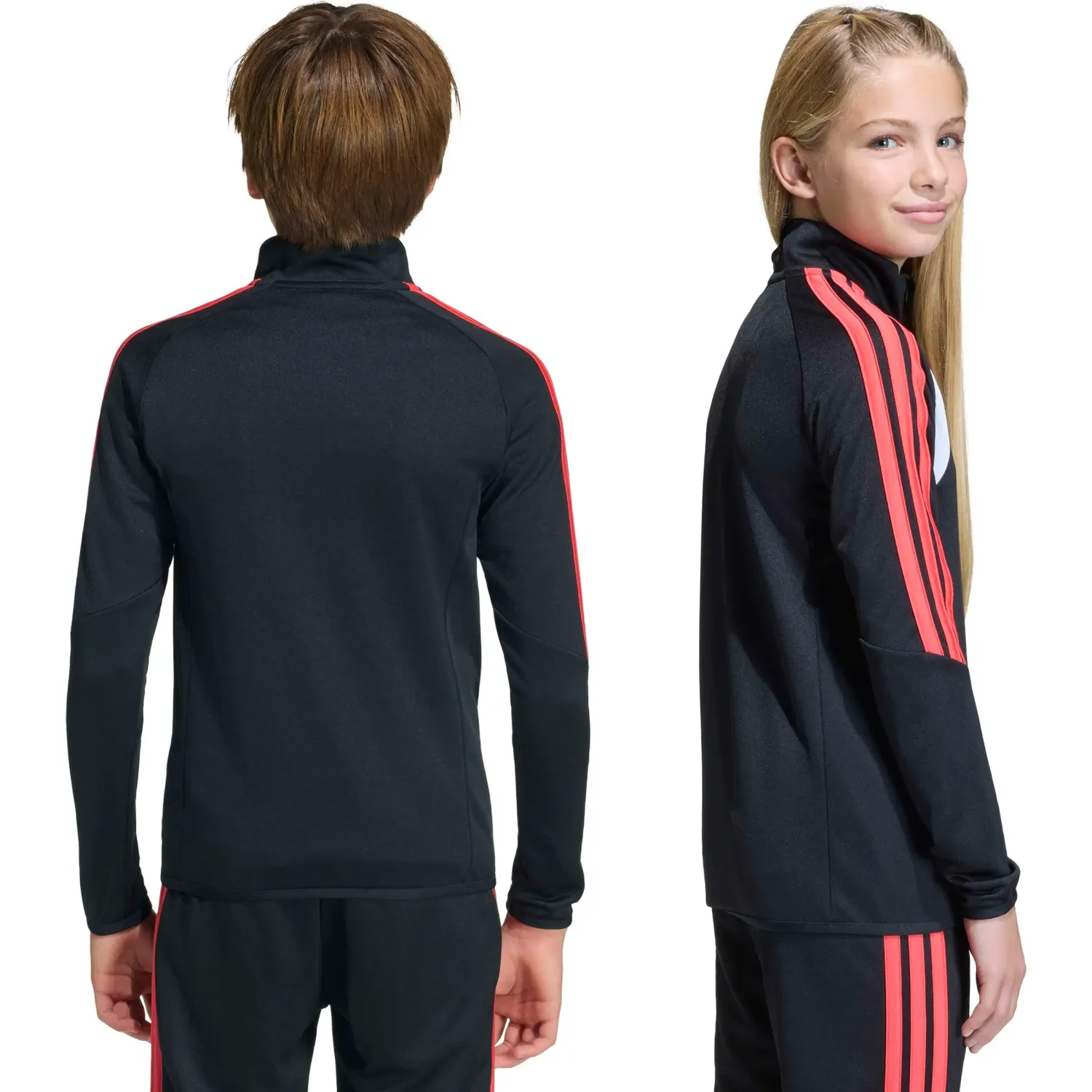 Polera Adidas Futbol Juvenil Tiro26l Tr Topy Climacool color negro / rojo | Platanitos