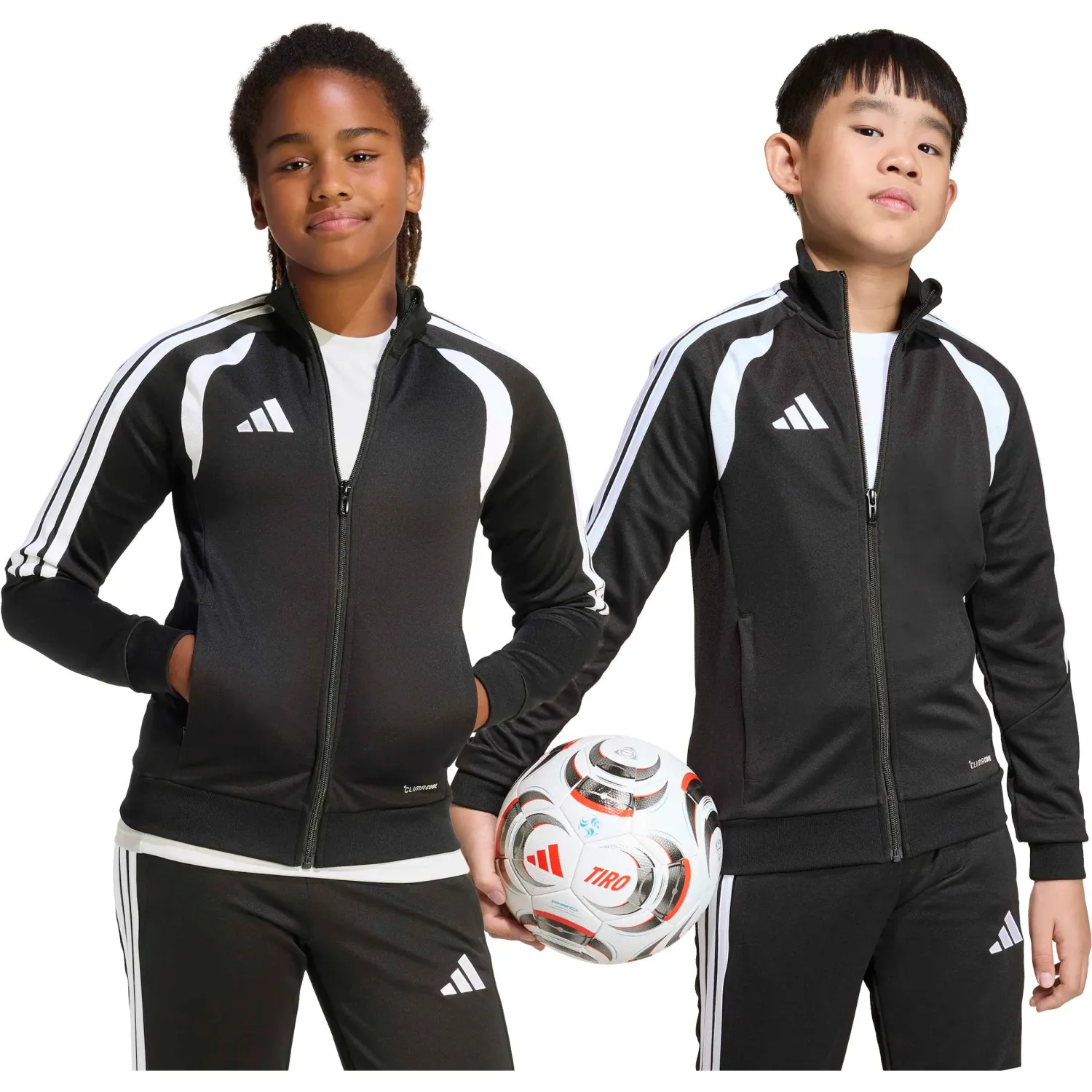 Casaca Adidas Futbol Juvenil Tiro26l Tr Jkty Climacool color negro / blanco | Platanitos