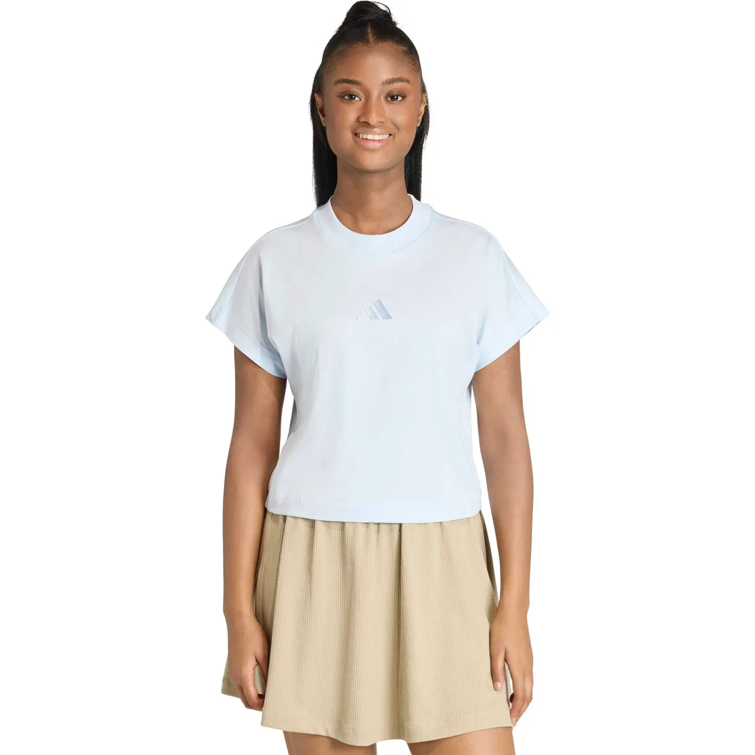 Polo Adidas Deportivo Mujer W All Szn Tee color acero | Platanitos