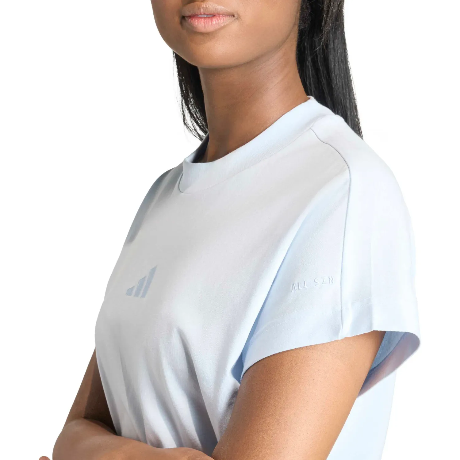 Polo Adidas Deportivo Mujer W All Szn Tee color acero | Platanitos