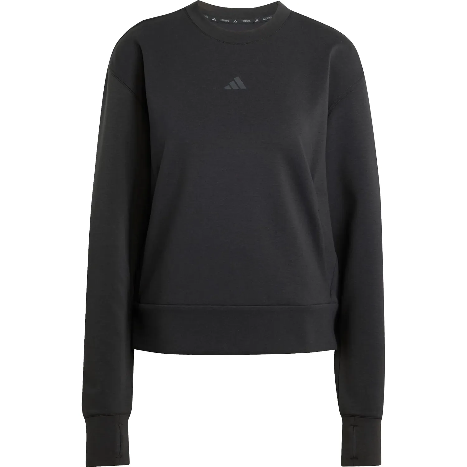 Polera Adidas Training Mujer D4t Knit Crew Climacool color negro | Platanitos