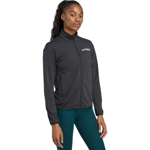 Casaca Adidas Outdoor Mujer W Mt Cw T Fz Fl Terrex Climawarm color negro | Platanitos
