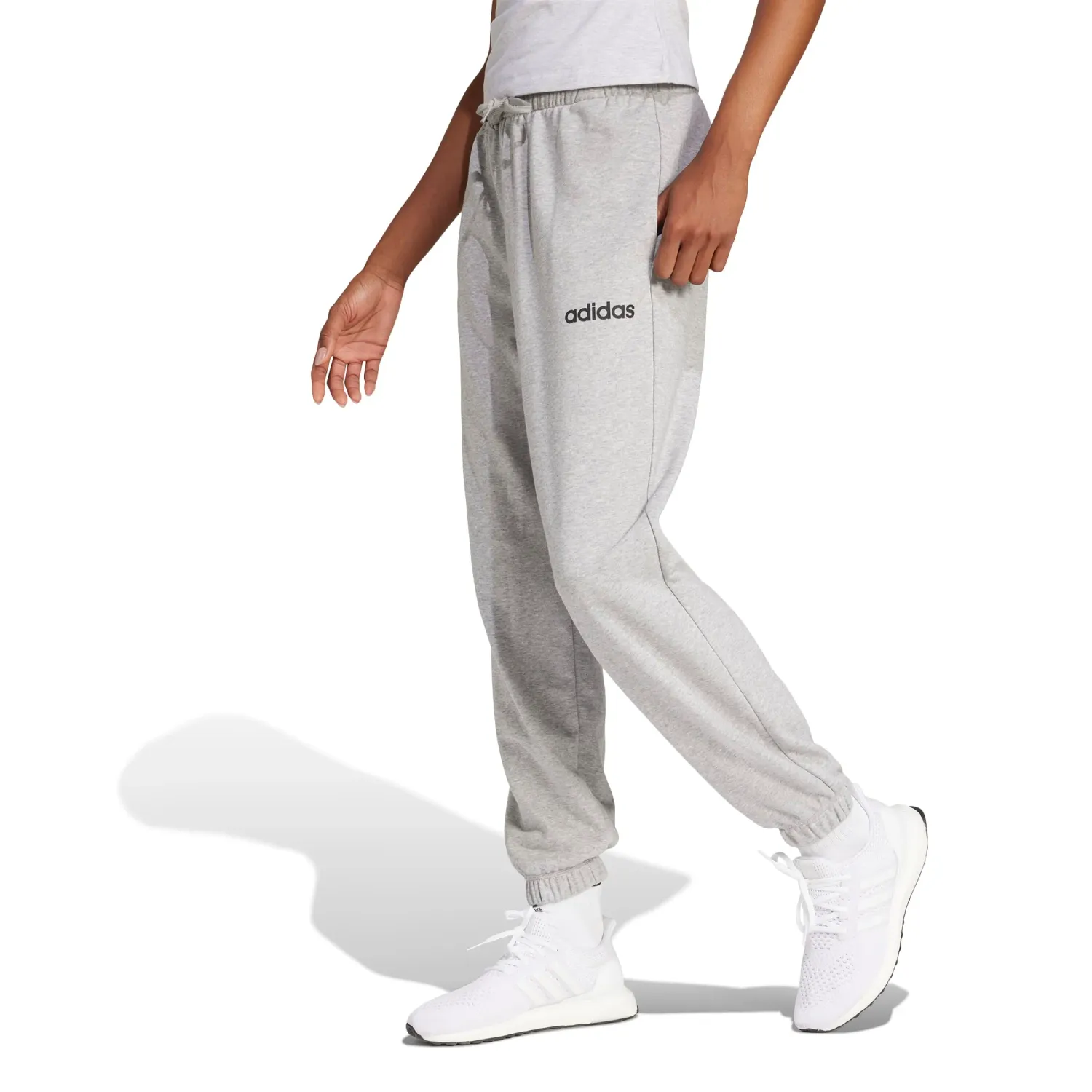 adidas Pantalon Adidas Deportivo Mujer W Lin Ft Cf Pt color gris | Platanitos