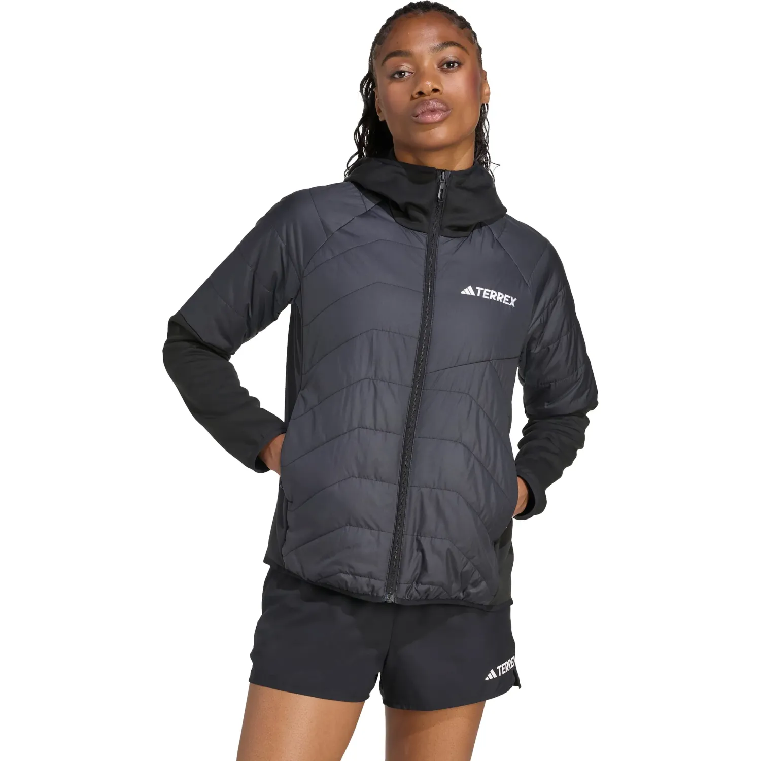 Casaca Adidas Outdoor Mujer W Multi Hyb Jkt Terrex color negro | Platanitos