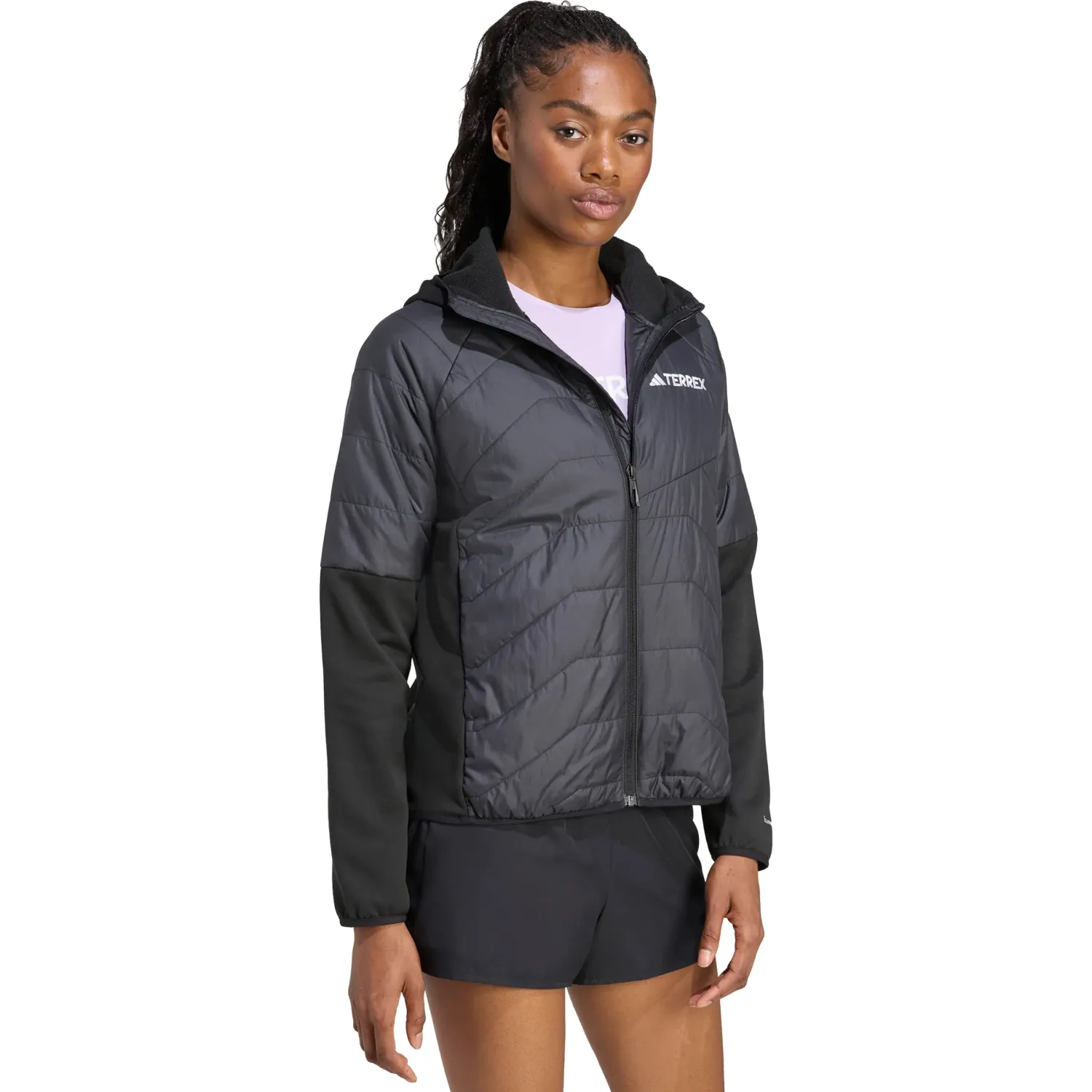Casaca Adidas Outdoor Mujer W Multi Hyb Jkt Terrex color negro | Platanitos