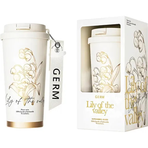 GERM Vaso Térmico Peonias 500 Ml Acero Inoxidable