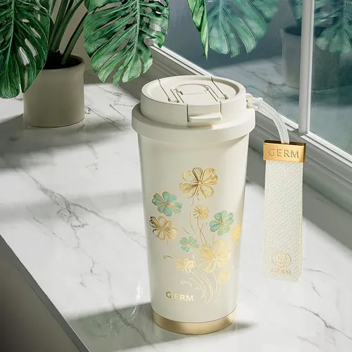 GERM Vaso Térmico Trebol  500ml Acero Inoxidable