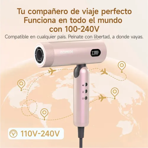 BOMIDI Secadora De Cabello Plegable Hd08