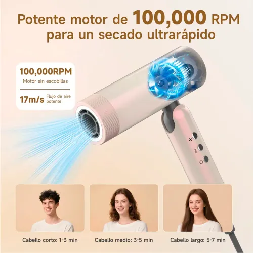 BOMIDI Secadora De Cabello Plegable Hd08