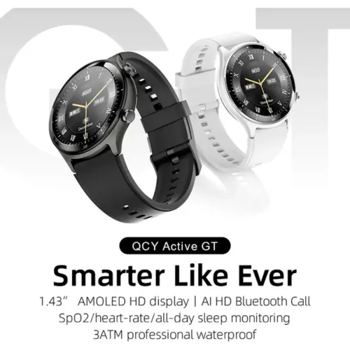 QCY Reloj Smartwatch Active Gt Pantalla Amoled Responde Llamadas