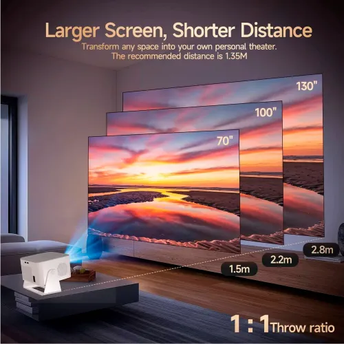 MAGCUBIC Proyector Portátil Hy350 Max Hd 900 Ansi