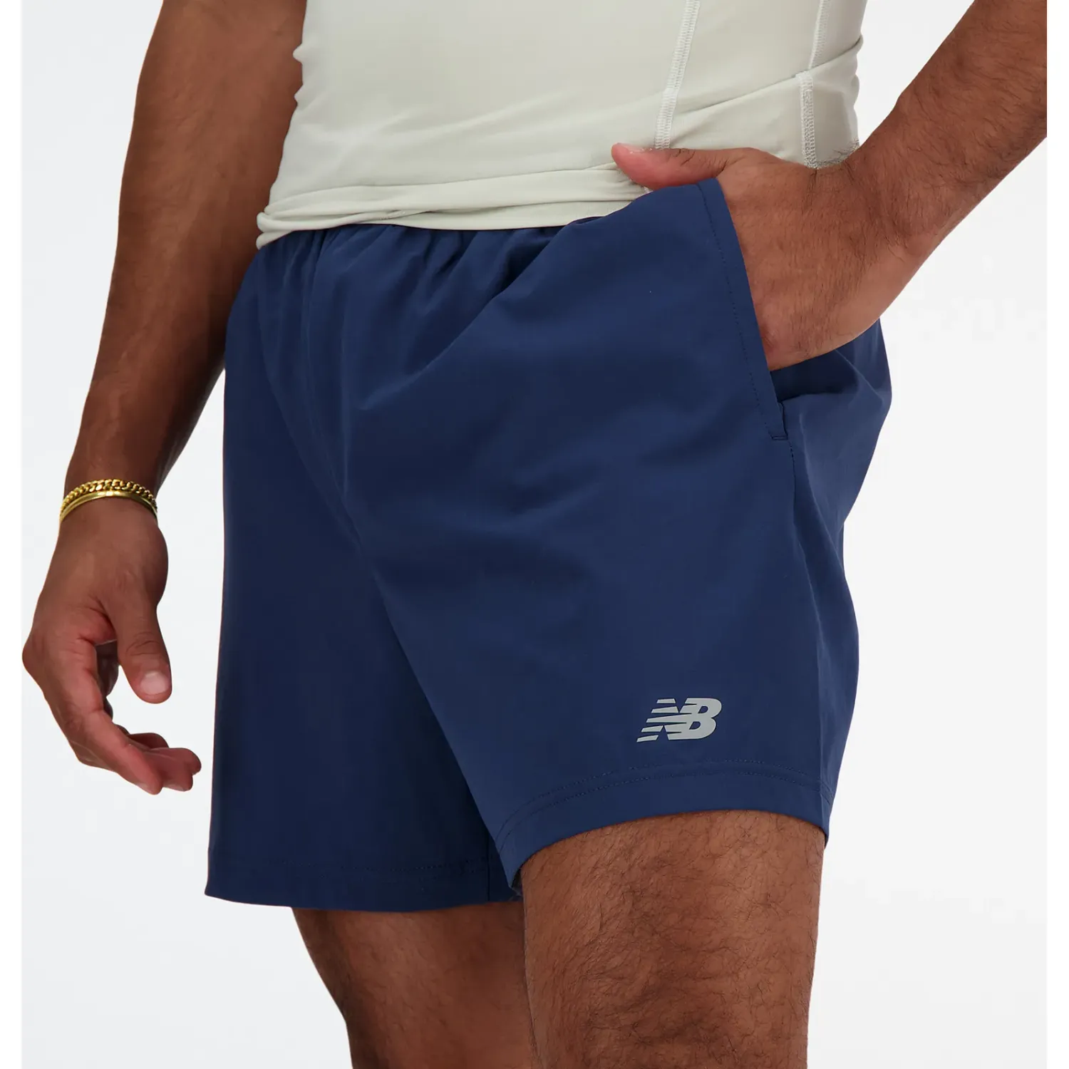 Short New Balance Running Hombre  Sport Essentials  5 color azul | Platanitos