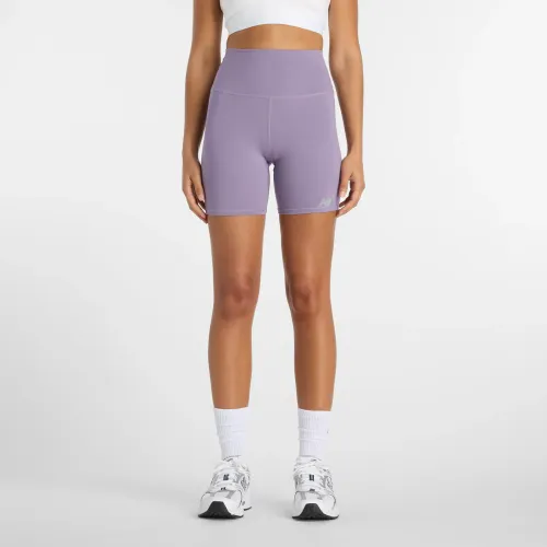 Short New Balance Training Mujer Harmony High Rise 6 color morado | Platanitos