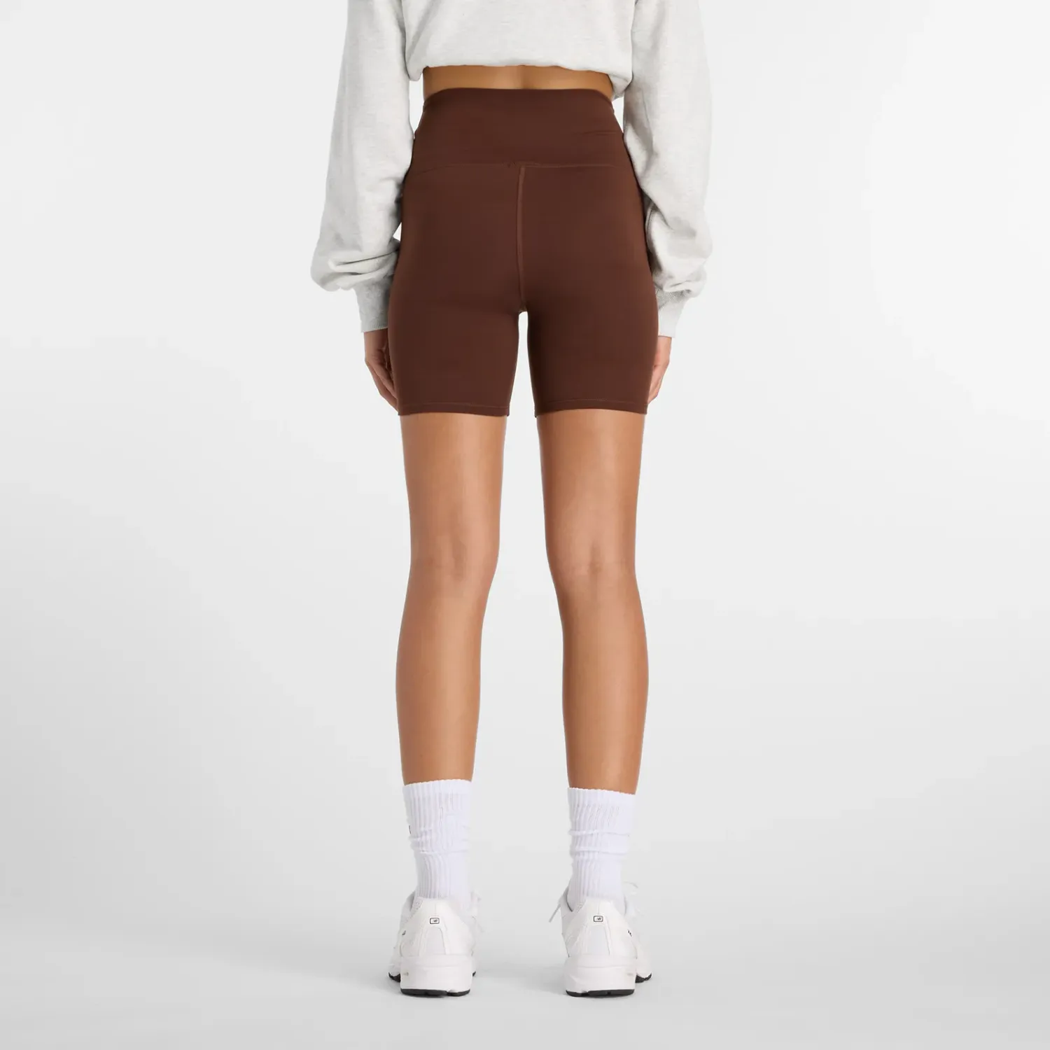 Short New Balance Training Mujer Harmony High Rise 6 color marron claro | Platanitos