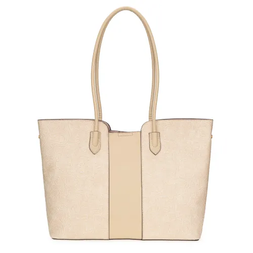 Cartera Limoni Casual Dama Ysolde color beige | Platanitos