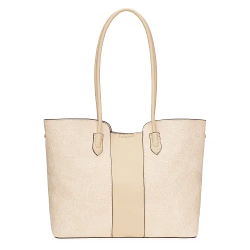 Cartera Limoni Casual Dama Ysolde color beige | Platanitos