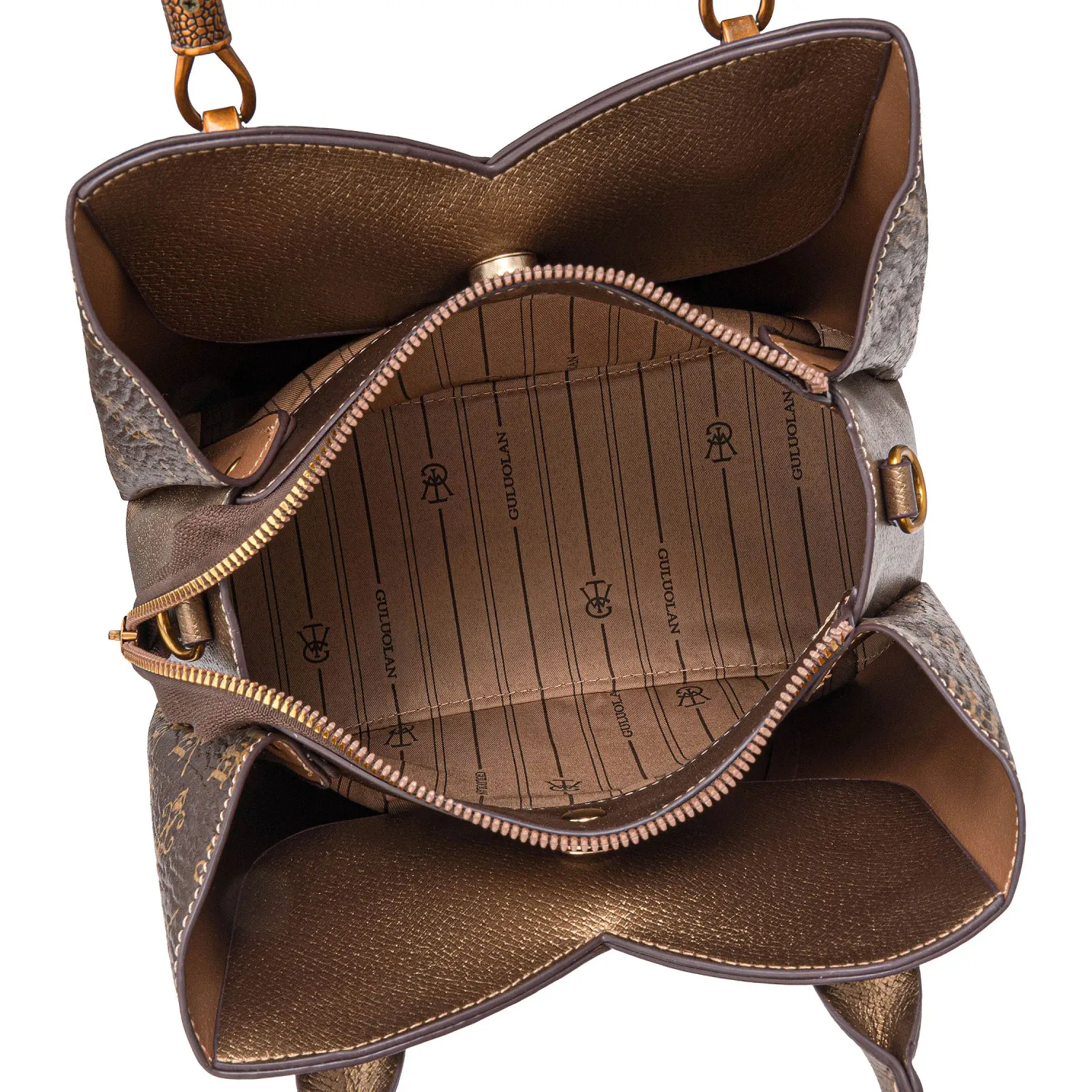 Cartera Limoni Casual Dama Zina color marron | Platanitos