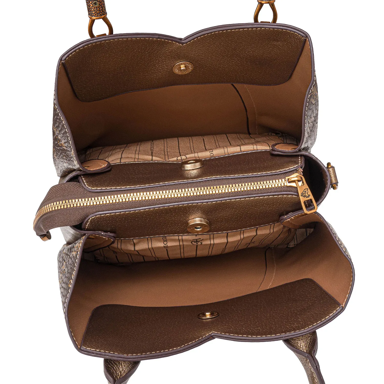 Cartera Limoni Casual Dama Zina color marron | Platanitos