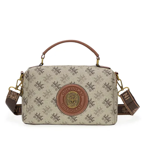 Cartera Limoni Casual Dama Ulyssa color beige | Platanitos